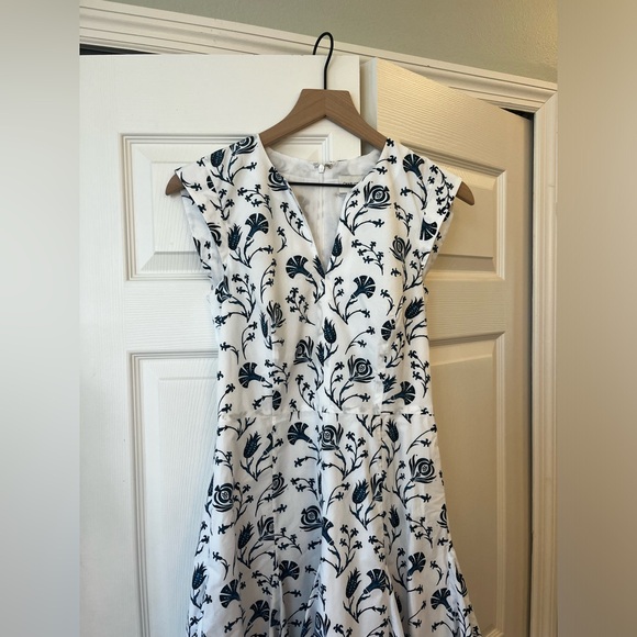 Charlotte Brody NAVY POMEGRANATE dress xs - Picture 3 of 8